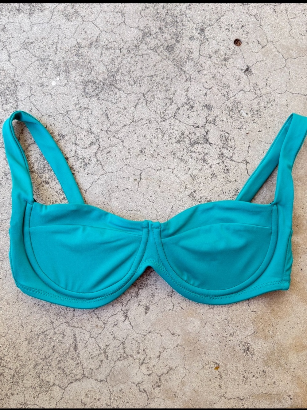 Skin by SAME Bra Bikini Top teal preloved size Large